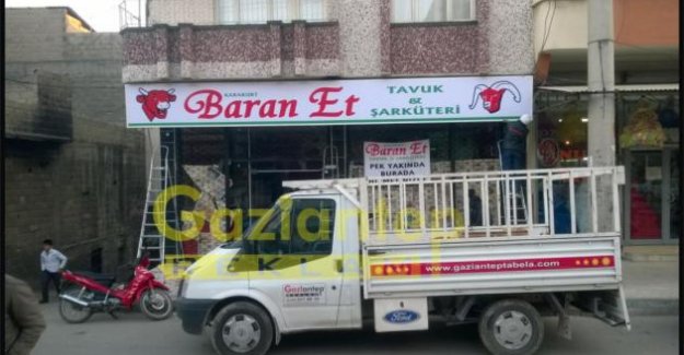 Baran et ışıksız vinil germe tabela