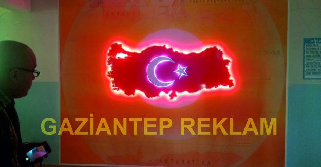 Işıklı türkiye haritası