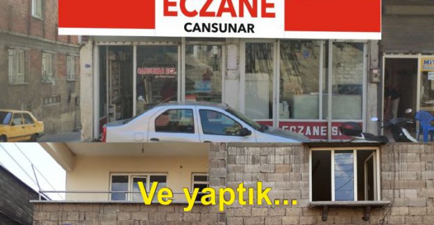 Kompozit dekupe oyma eczane tabelası