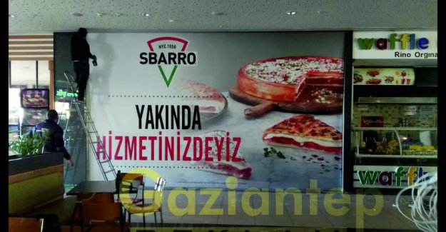 Sbarro Işıklı vinil germe tabela görsel